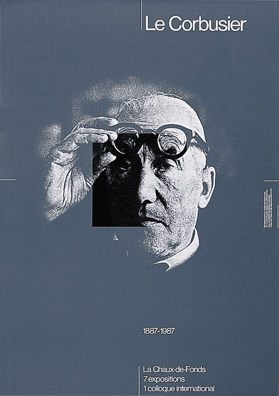 Le Corbusier poster by Werner Jeker